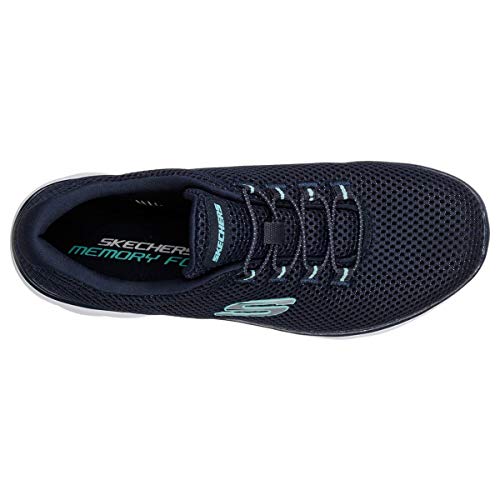 Thumbnail 4 de Skechers Damen Summits 12985 Turnschuhe Navy Mesh/White Trim Größe 40 EU