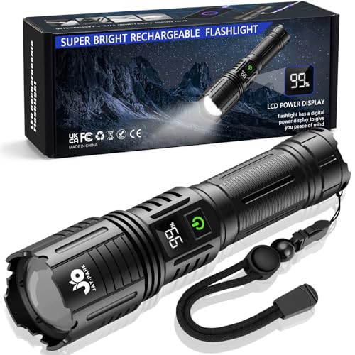 Detalle de Lampe Torche LED Ultra Puissante Jay-PARK F88: 1 000 000 lm, IP67, 5000 mAh
