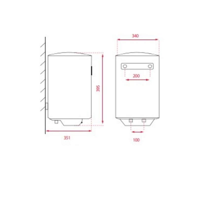 Detalle 2 de Teka EWH 100 C termo eléctrico 100 L
