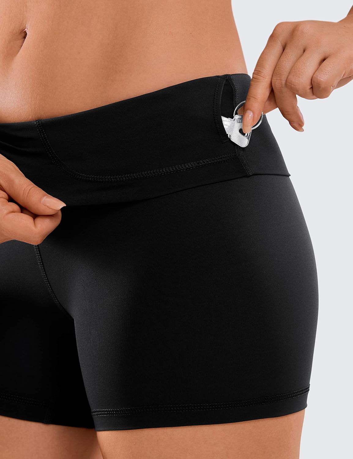 Thumbnail 4 de CRZ YOGA Naked Feeling – Pantaloncini da Yoga da Donna, 10 cm Vita Alta, Comfort e Versatilità