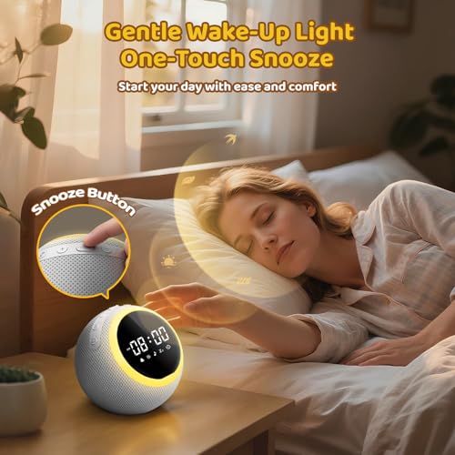 Detalle de Mewaii White Noise Machine Baby with Alarm Clock