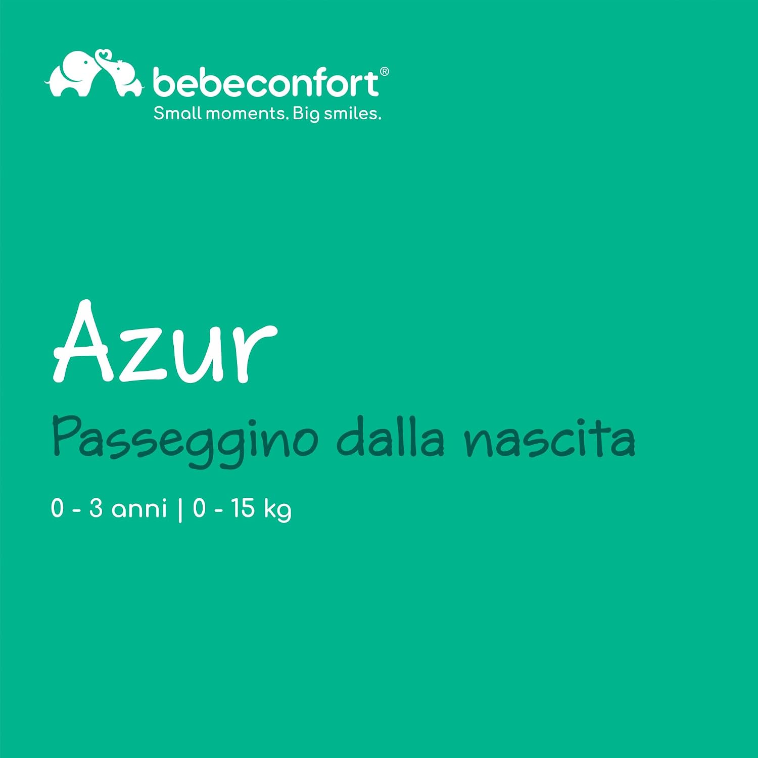 Thumbnail 1 de Bebeconfort Azur Passeggino Compatto, 0-3 anni (fino a 15 kg) con chiusura automatica a una mano e schienale reclinabile