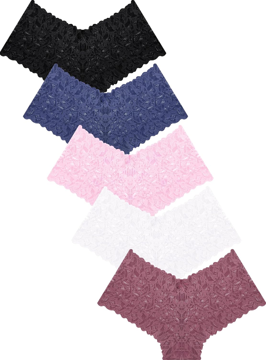 Thumbnail 3 de READY TO LOVE Women's Lace Boyshorts 5-Pack
