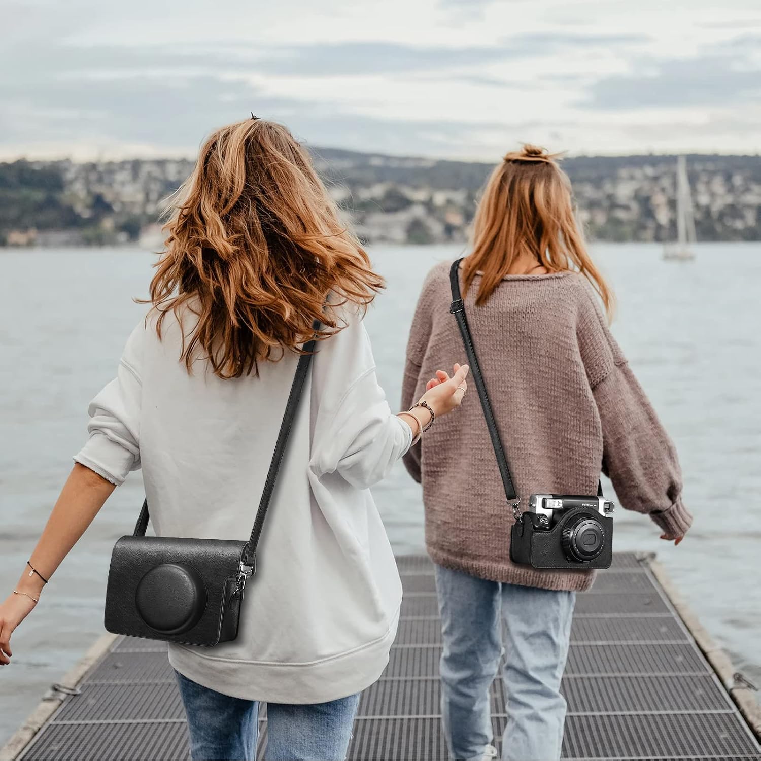 Thumbnail 6 de FINTIE Schutzhülle für Fujifilm instax Wide 300 – Premium Kunstleder Tasche mit abnehmbarer Tragegurt