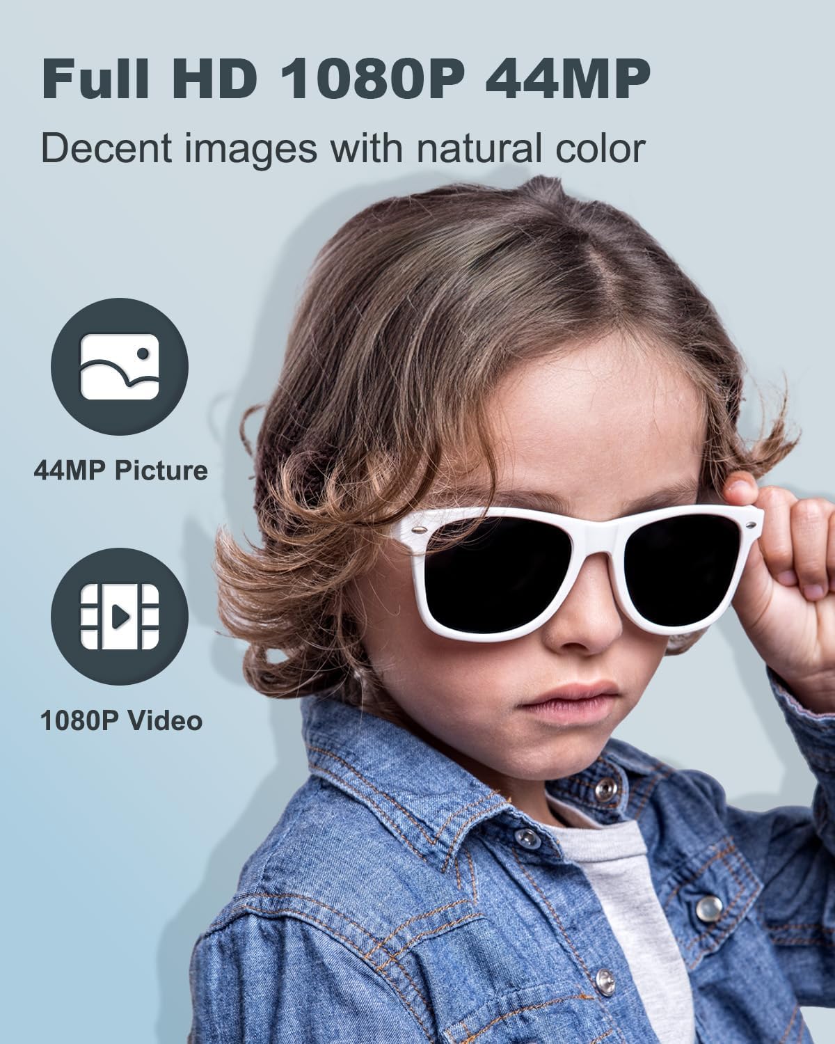 Detalle 2 de CAMKORY Digital Camera 1080P 44MP Compact with 16X Digital Zoom (Anti-shake) – Black
