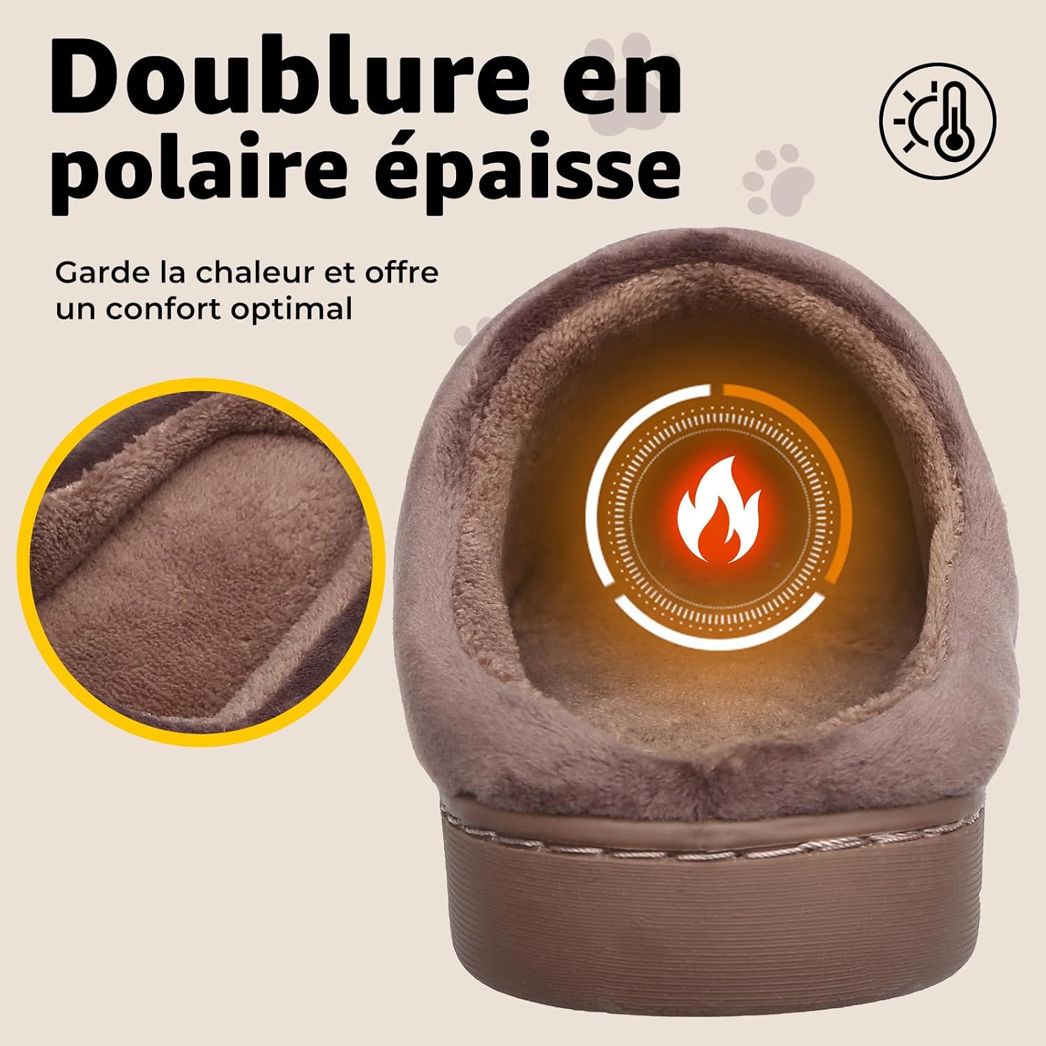 Detalle de Mishansha Chaussons mignons chaud et antidérapant