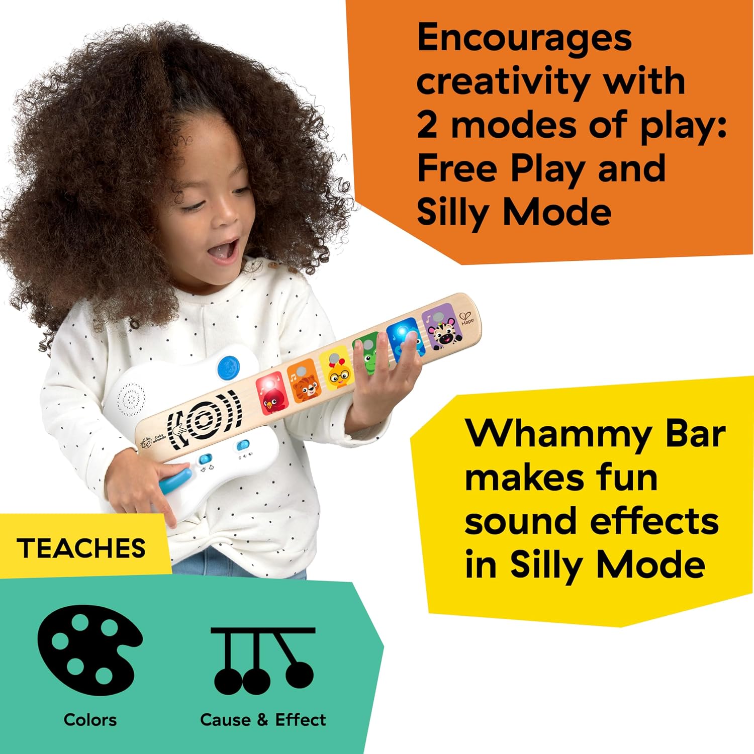 Detalle 2 de Baby Einstein Strum Along Songs Musikspielzeug ab 6 Monaten 🎸