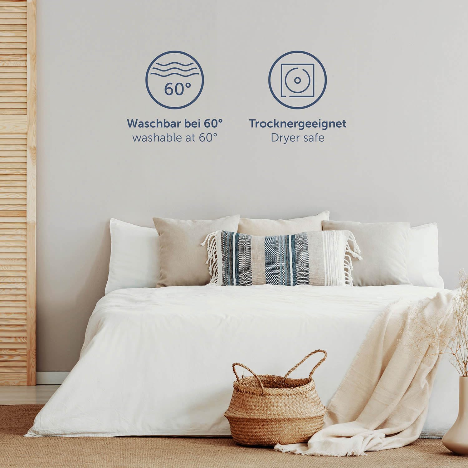 Thumbnail 6 de Blumtal Premium Topper-Spannbettlaken 180x200 cm aus Jersey (2er Set) – Oeko-TEX geprüft, für Topper bis 10 cm Höhe, Grün