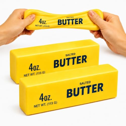 Detalle de SIMENTY Butter Quetschspielzeug – 2er Set Butter Squishy Stressbälle