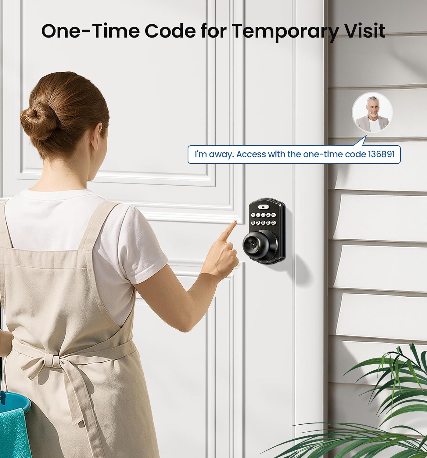 Thumbnail 4 de Veise Keypad Door Knob Matte Black