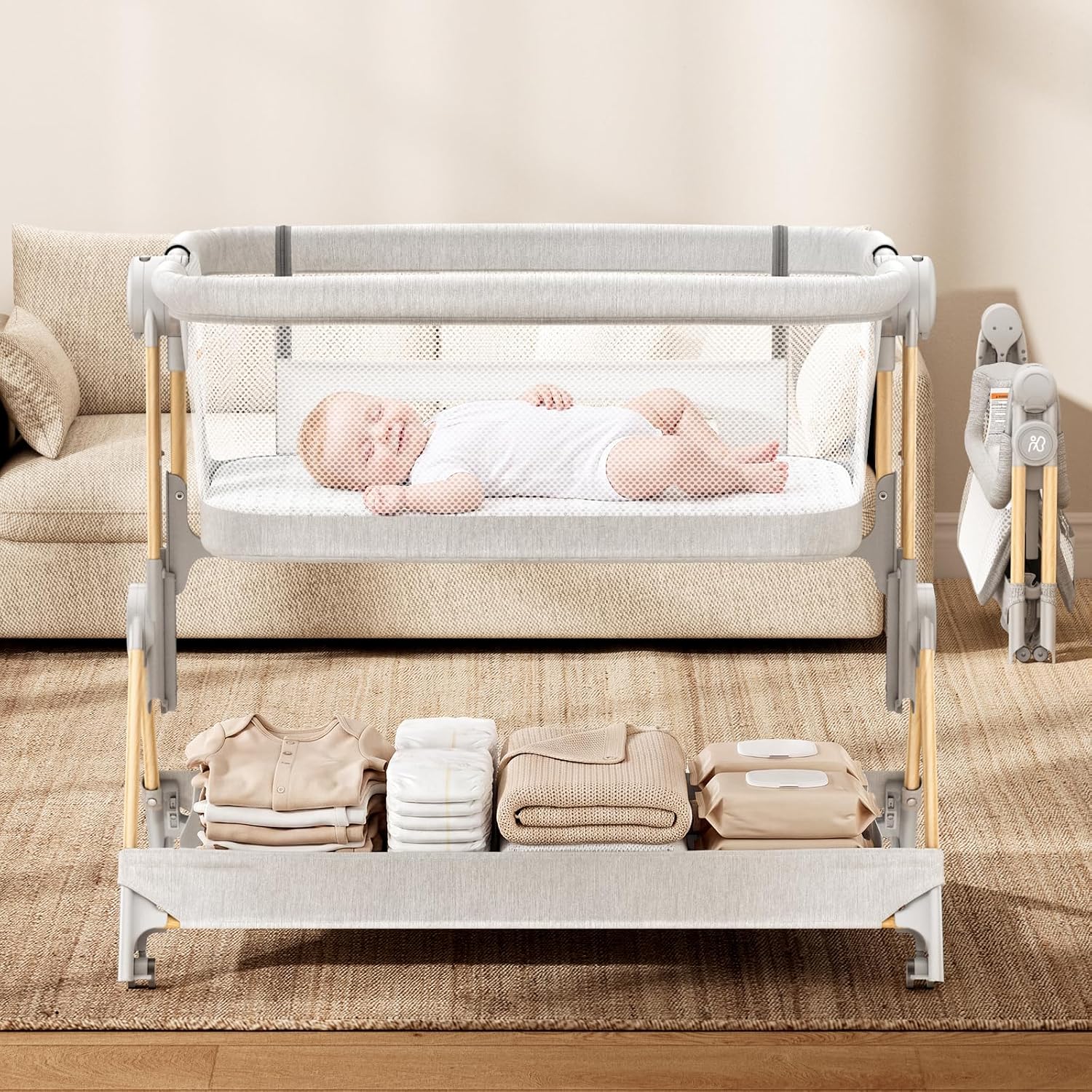 Thumbnail 6 de ANGELBLISS Baby Bassinet 19 lbs