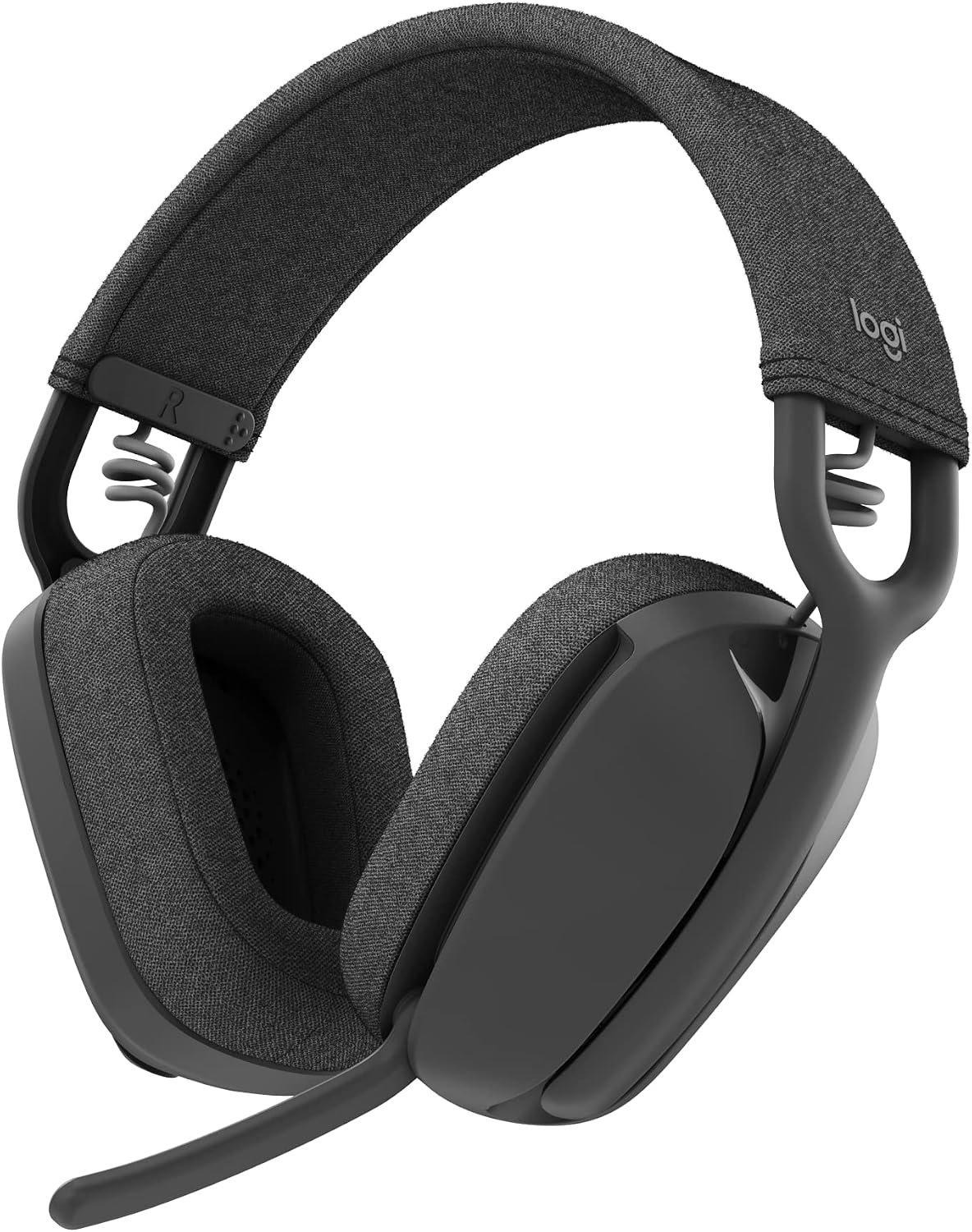 Detalle de Logitech Zone Vibe 100 Wireless Over-Ear Headset, Graphite, Multipoint Bluetooth