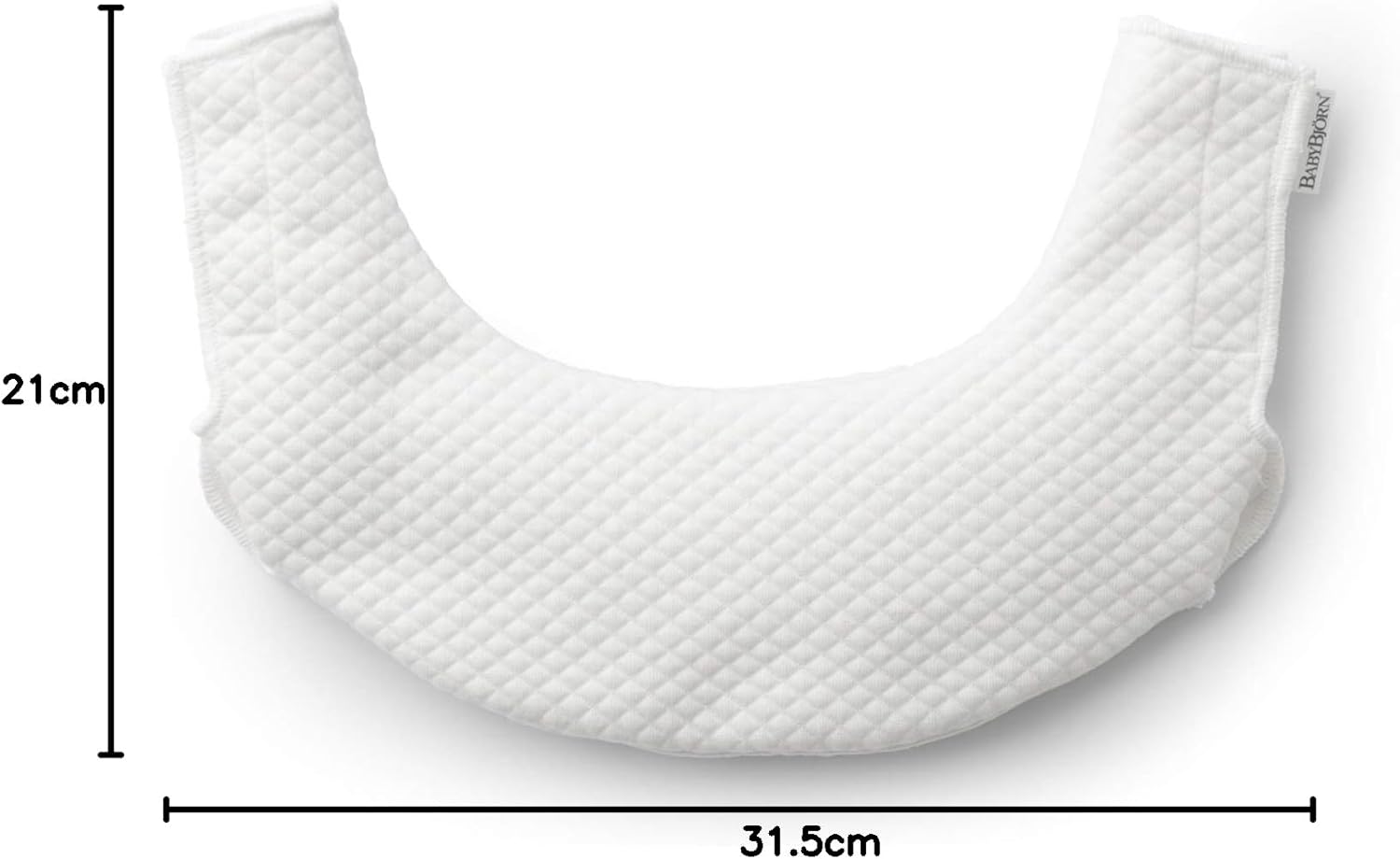 Detalle de BabyBjörn Teething Bib for Baby Carrier One, White