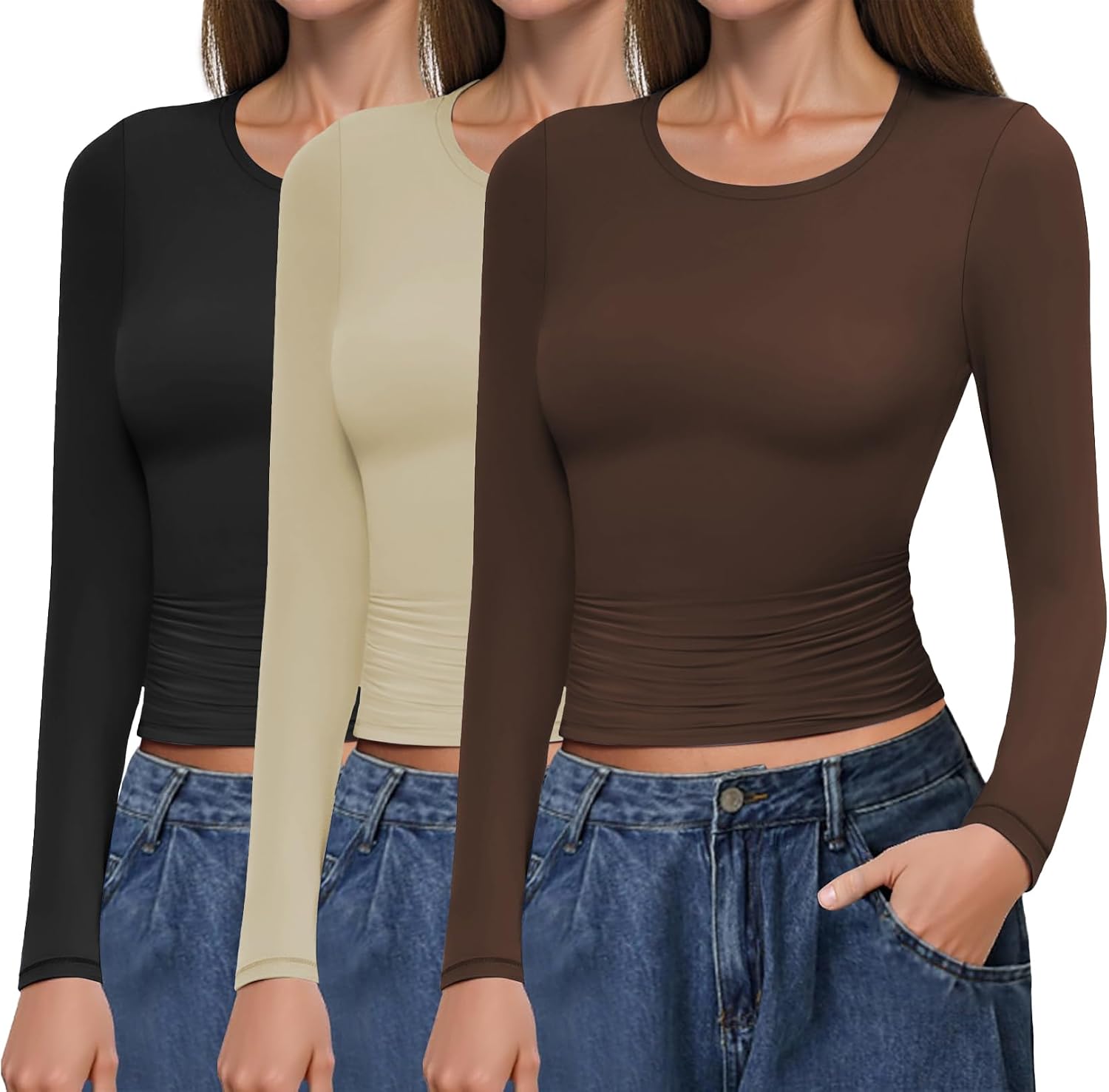 Detalle de Ekouaer Maglia Termica donna 3 pezzi
