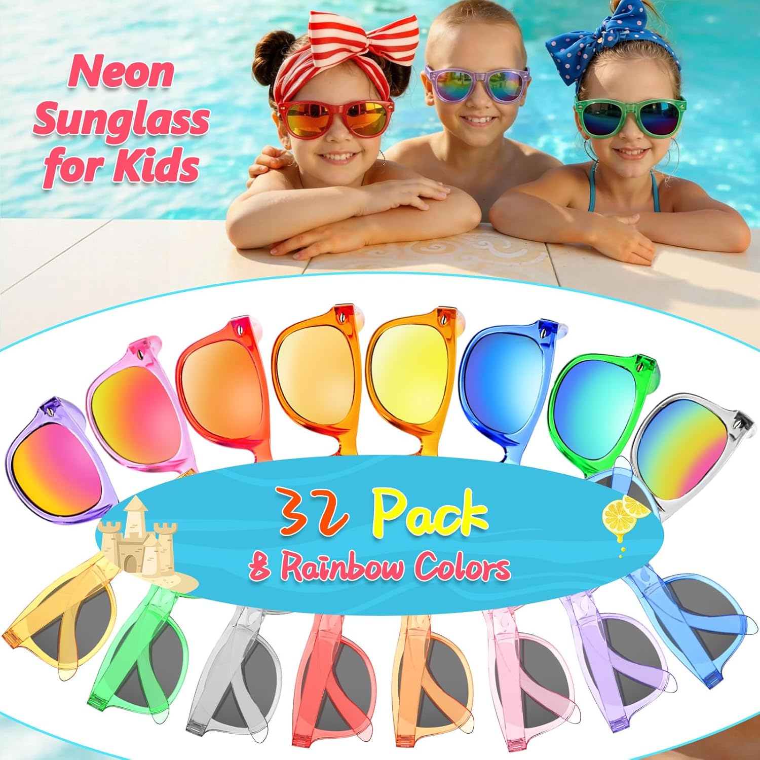 Thumbnail 1 de Kids Sunglasses Party Favors Bulk 32-pack
