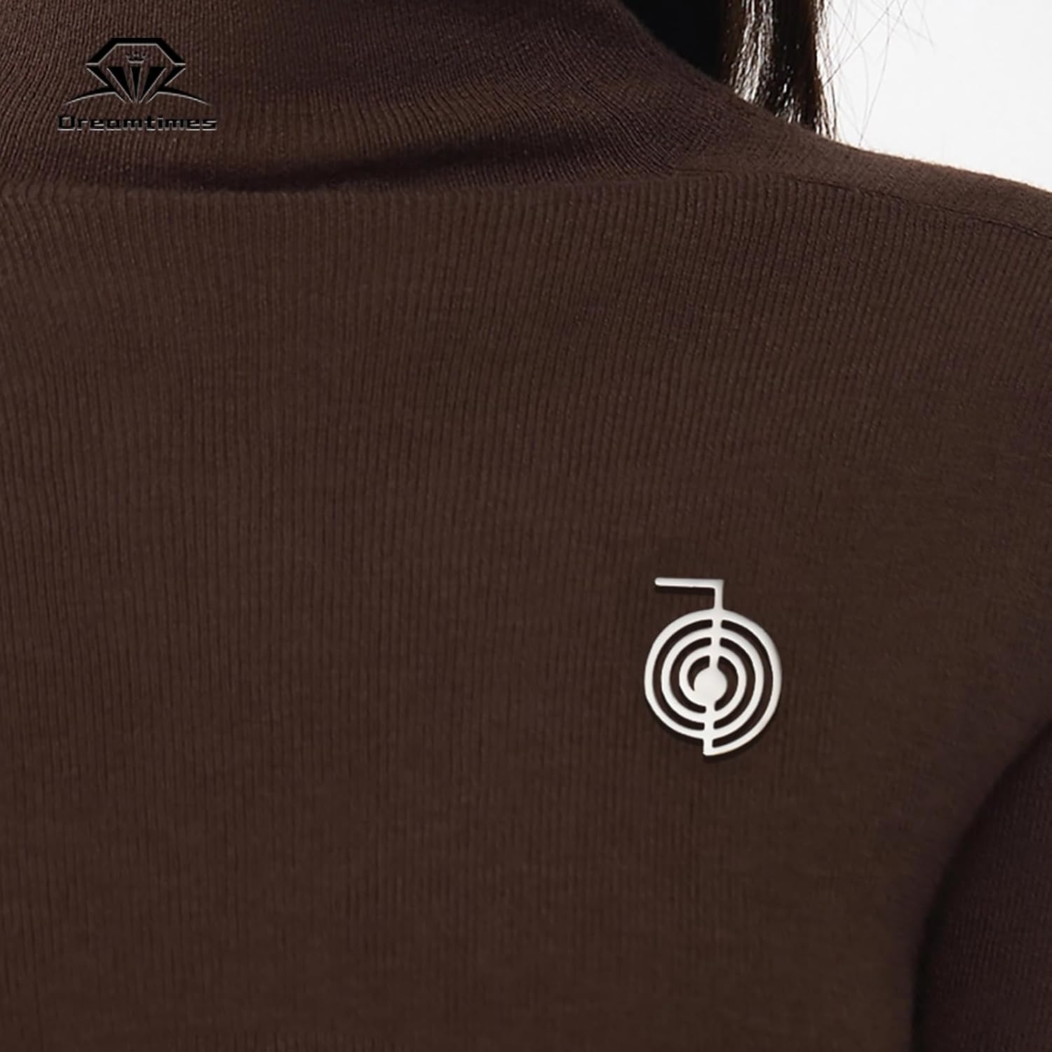 Thumbnail 1 de Dreamtimes Cho Ku Rei Reiki Brosche als Pin aus Edelstahl – spiritueller Symbol-Anhänger für Meditation & Energiearbeit