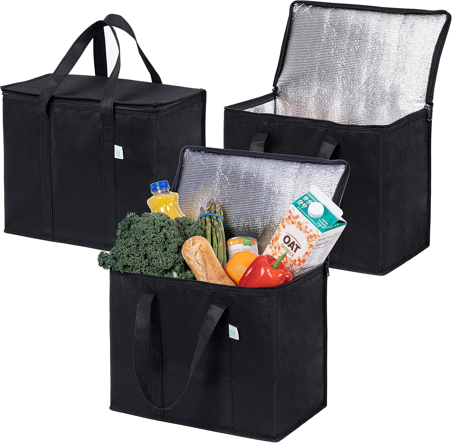 Detalle de Veno 3 Pack insulated reusable grocery bags