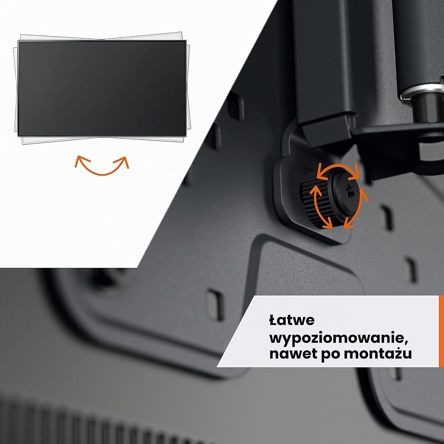 Detalle 2 de Vogel's Quick TVM 1245 – obrotowy uchwyt do telewizora 19–43 cale