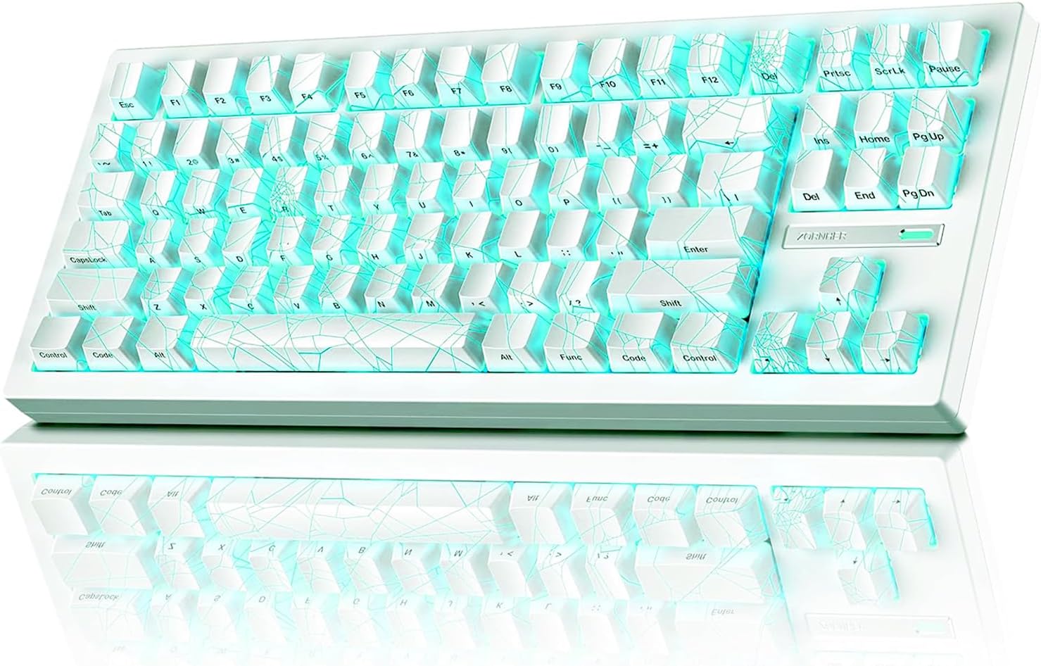 Detalle 2 de ZORNHER ZH870 Wireless Gaming Mechanical Keyboard – 80% Creamy Sound, IMD Keycaps & Hot-Swappable