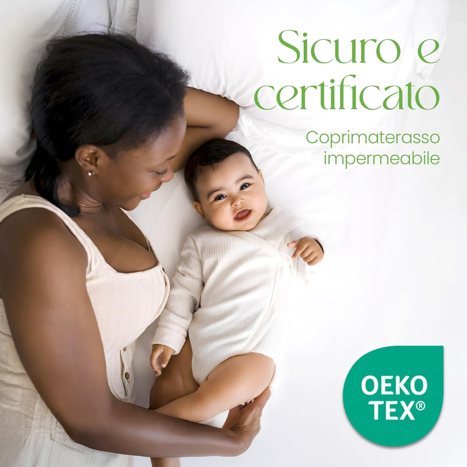 Thumbnail 6 de Copri Materasso Matrimoniale 180 x 200 cm in Bambù 100% – Impermeabile, Traspirante e Antiallergico