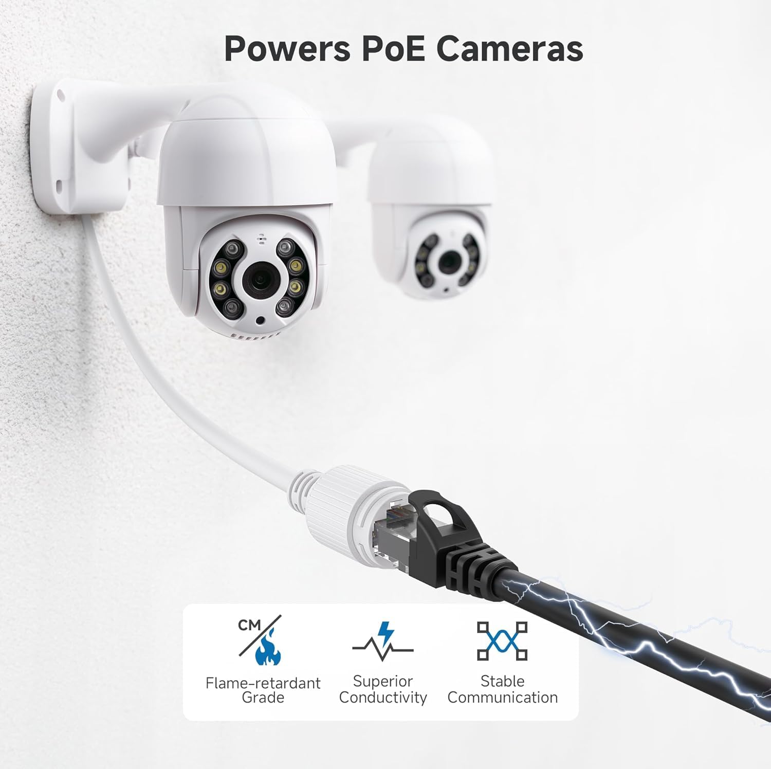 Thumbnail 6 de Cable Matters 10Gbps Snagless Cat 6 Ethernet Cable, 20ft, Black – 24 AWG Copper, PoE++