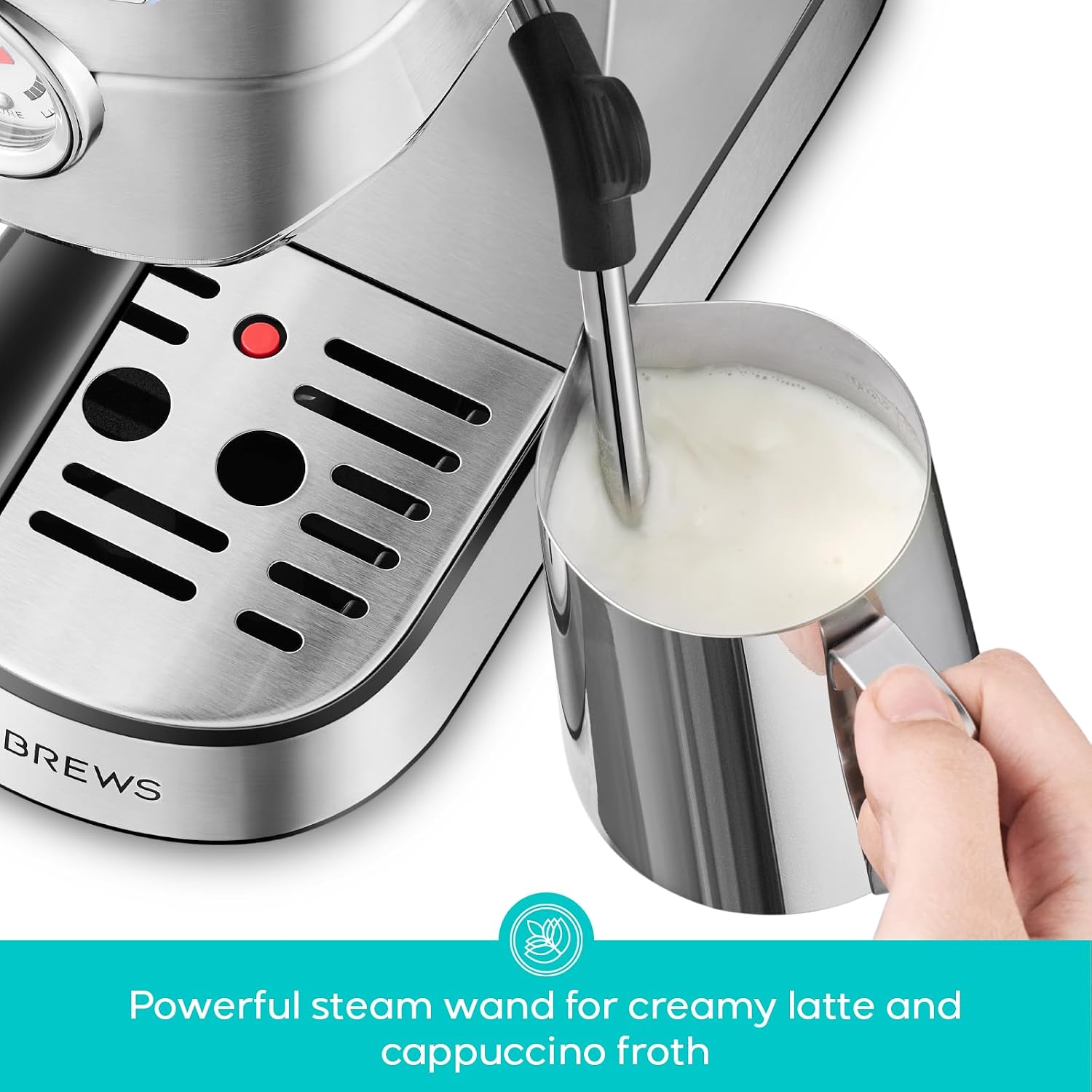 Thumbnail 2 de CASABREWS CM5418BC-UL Compact Espresso Machine, 20-Bar Pump and Steam Wand
