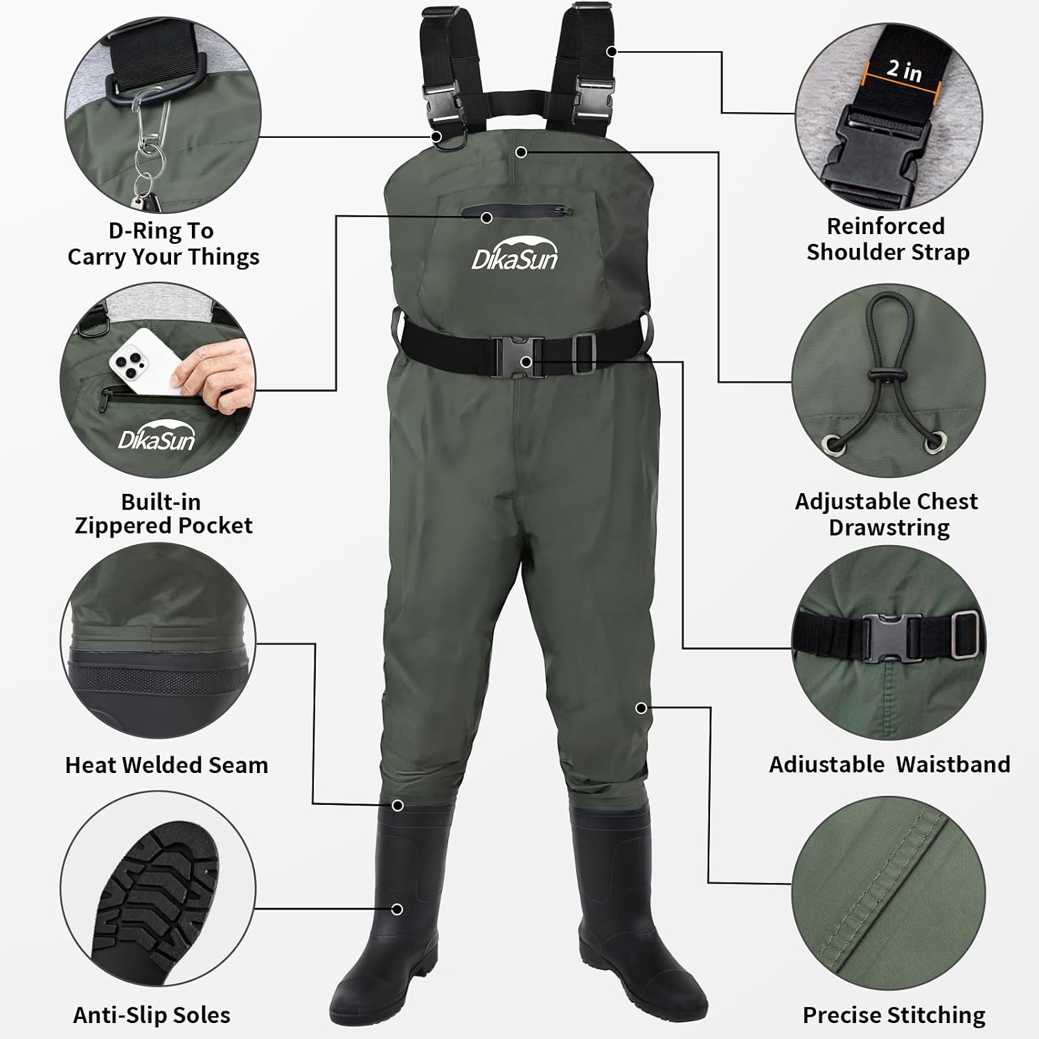 Detalle de DikaSun Chest Waders M10/W12