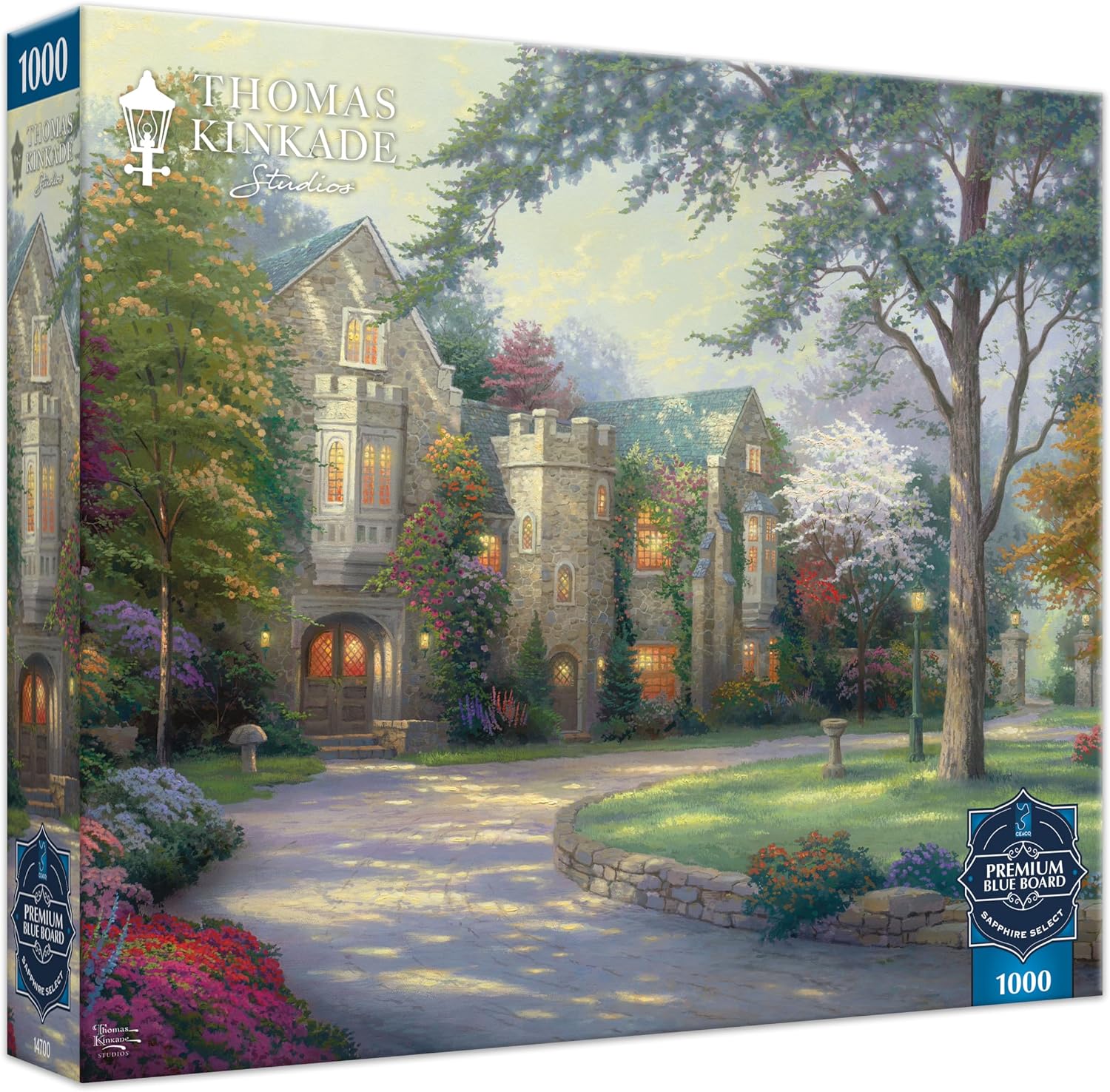 Detalle de Ceaco Sapphire Select Thomas Kinkade Beyond Summer Gate 1000 Piece Jigsaw Puzzle
