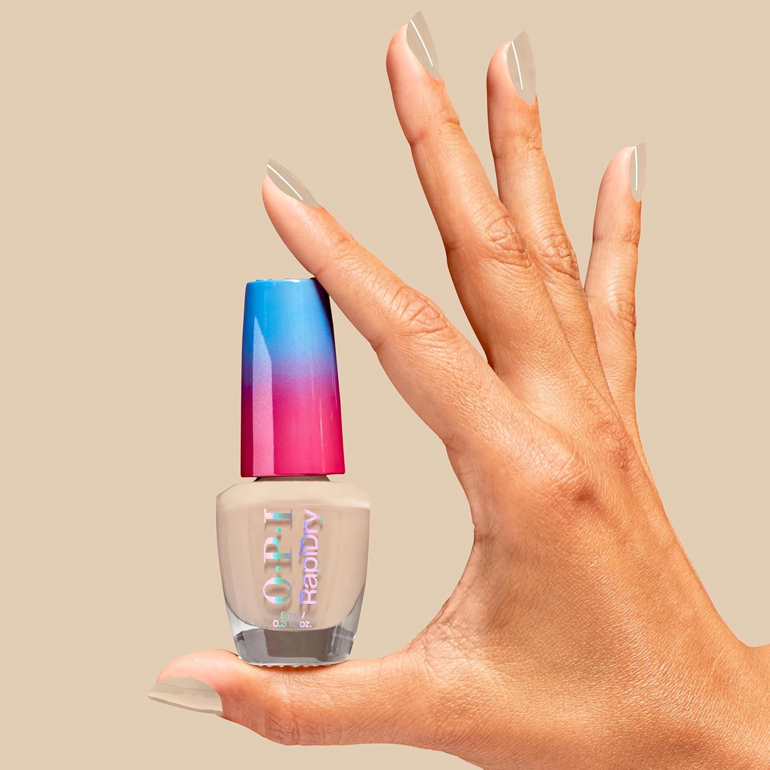Thumbnail 1 de OPI RapiDry Quick-Dry Vernis à ongles – Nuances nude et rose, 9 ml, vegan, haute brillance