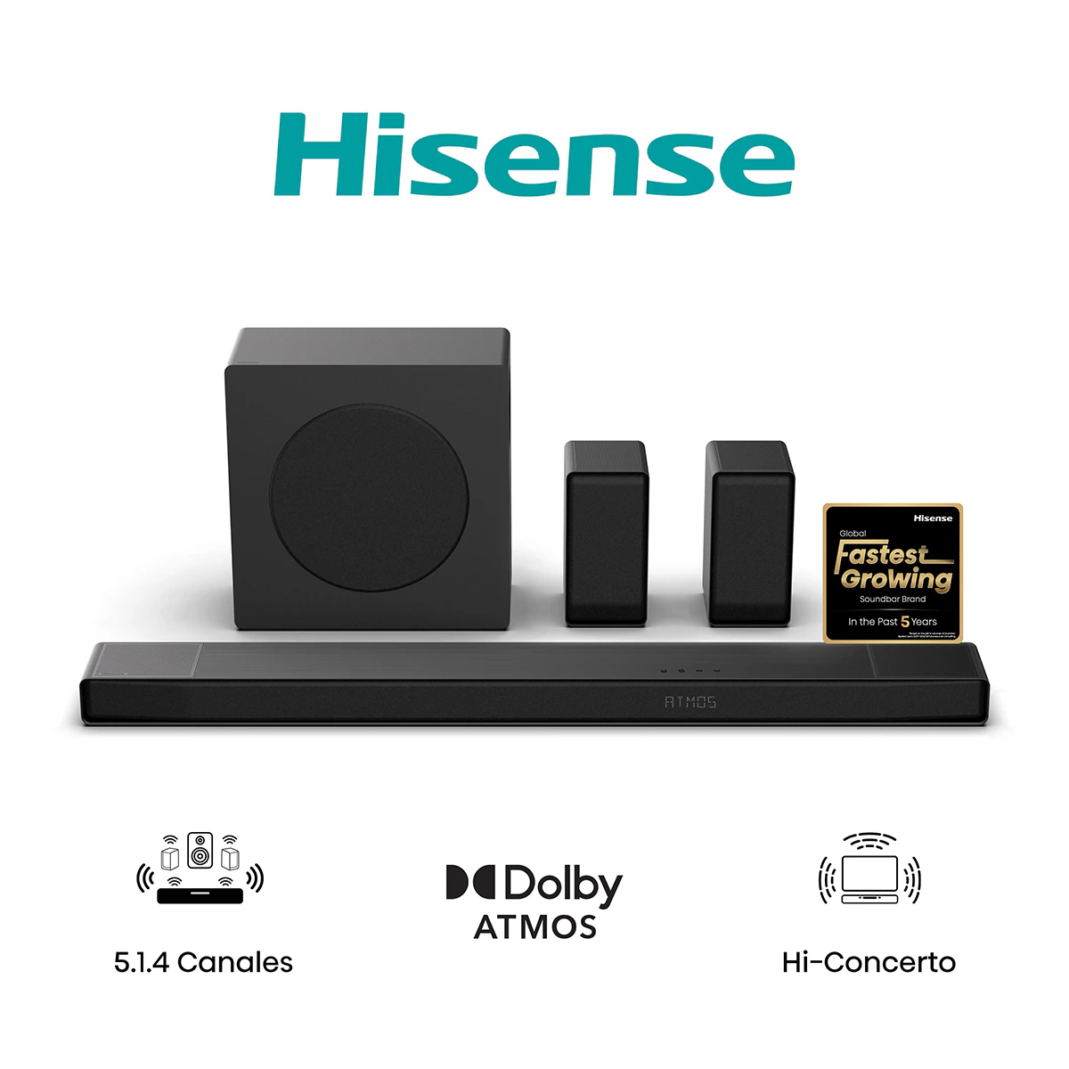 Thumbnail 2 de Hisense AX-5140Q Barra de sonido Dolby Atmos 600 W