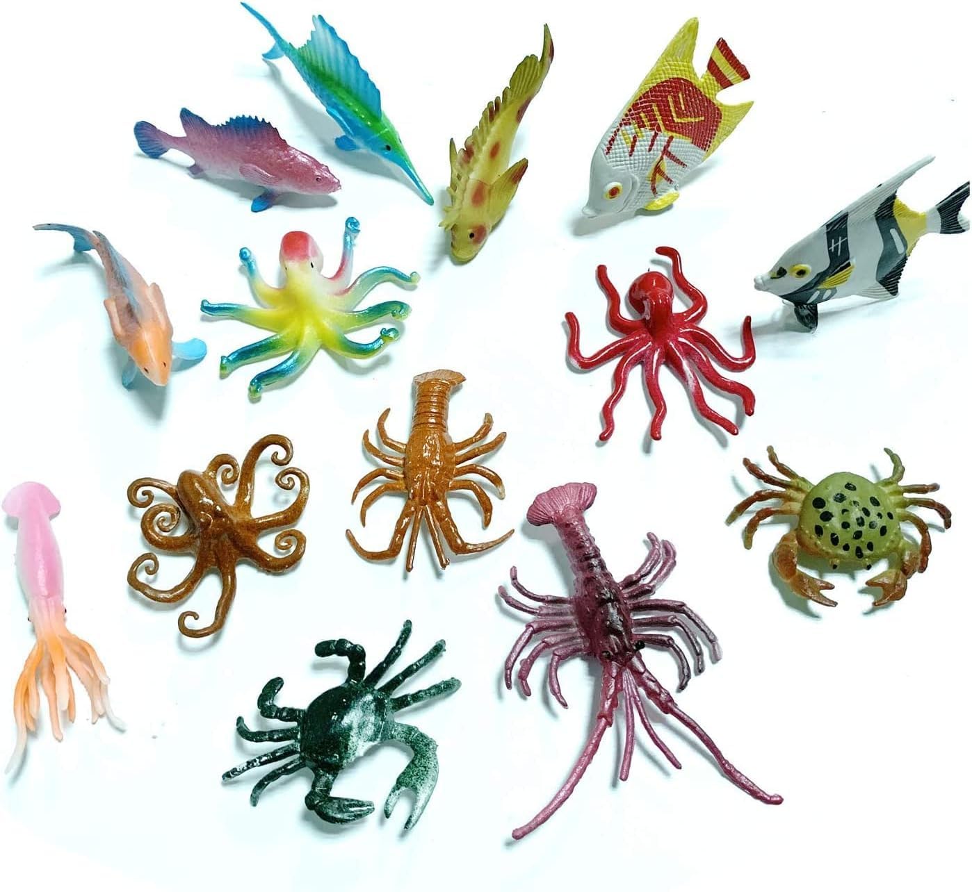 Thumbnail 5 de DOITEM DT0975EU mini-zeedierenfiguren van vinyl, set met 50 stuks