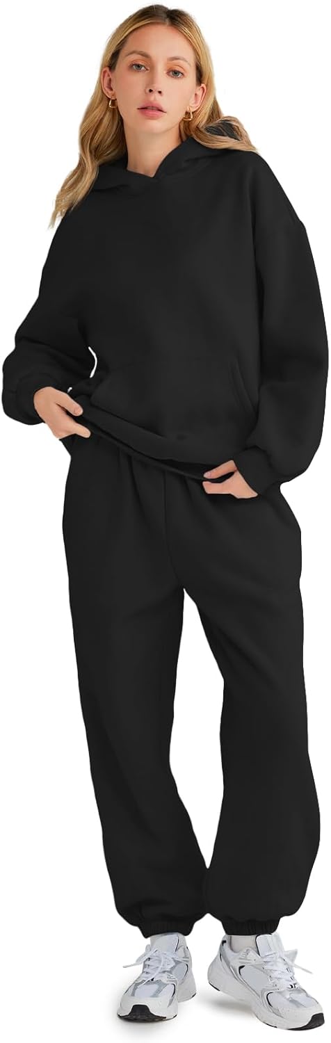 Thumbnail 1 de AUTOMET Women's 2-Piece Lounge Hoodie Sweatsuit Set (Plus Size)