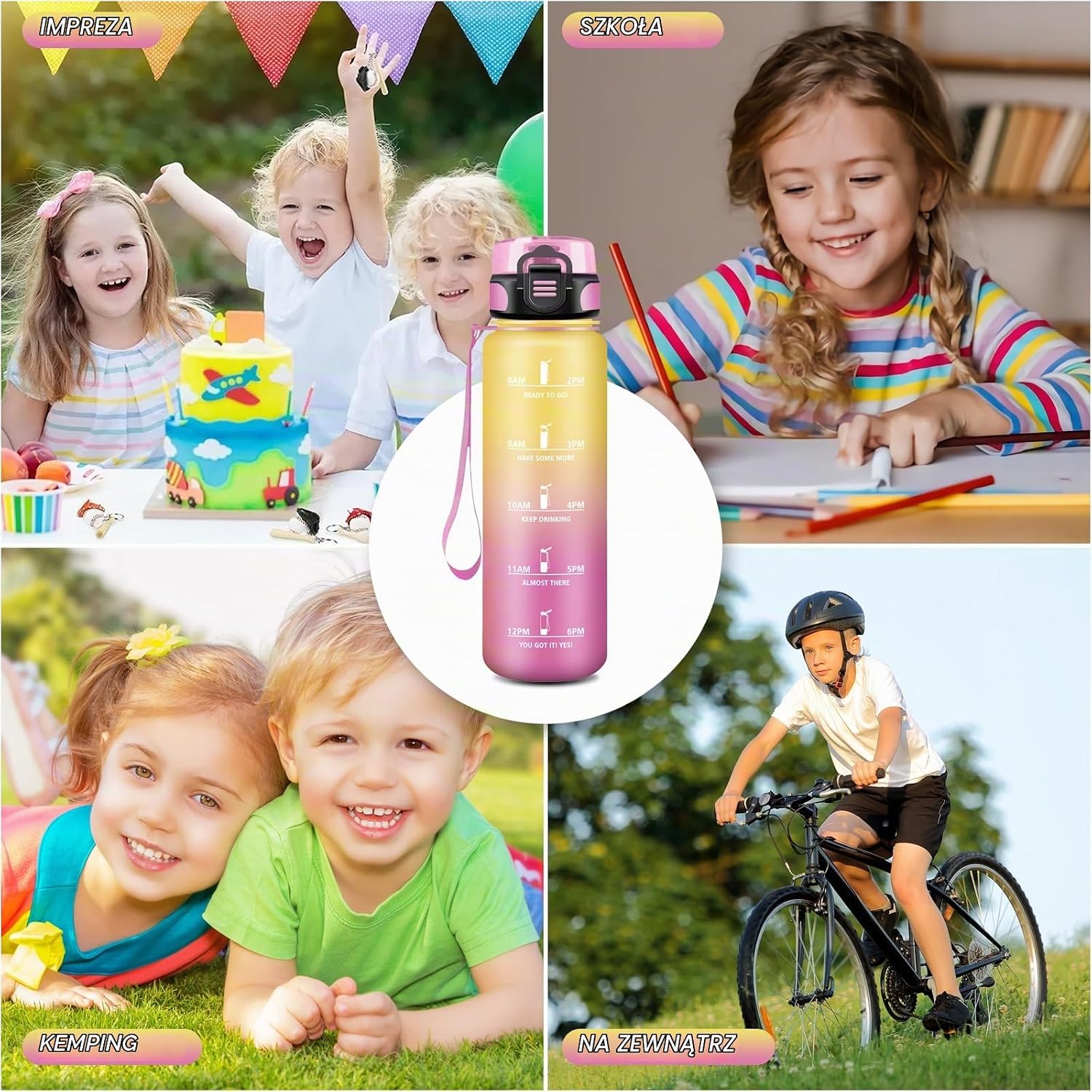 Thumbnail 6 de Grsta Grsta-TY-SHZYG-500ML-JB-Yellow-Pink – butelka dla dzieci 500 ml z podziałką