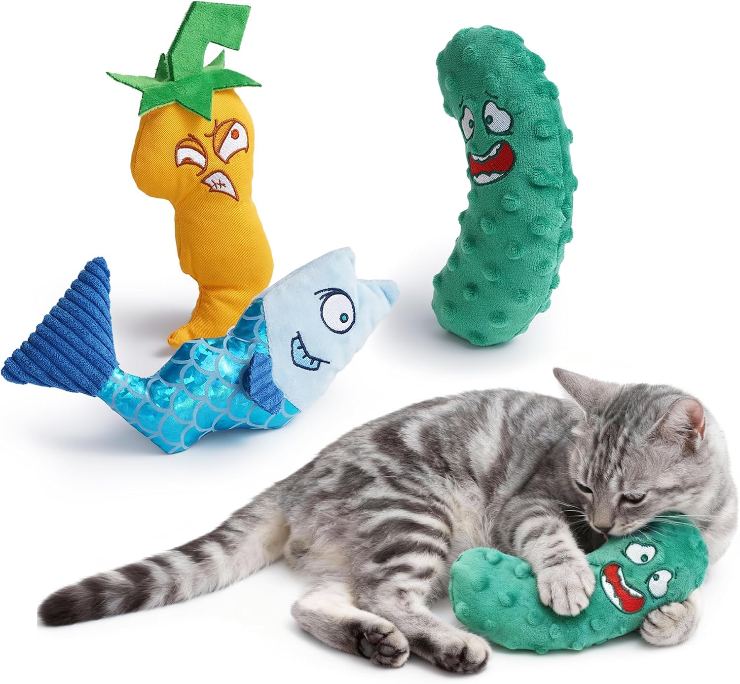 Detalle de PURETOY Catnip Toys Set of 3