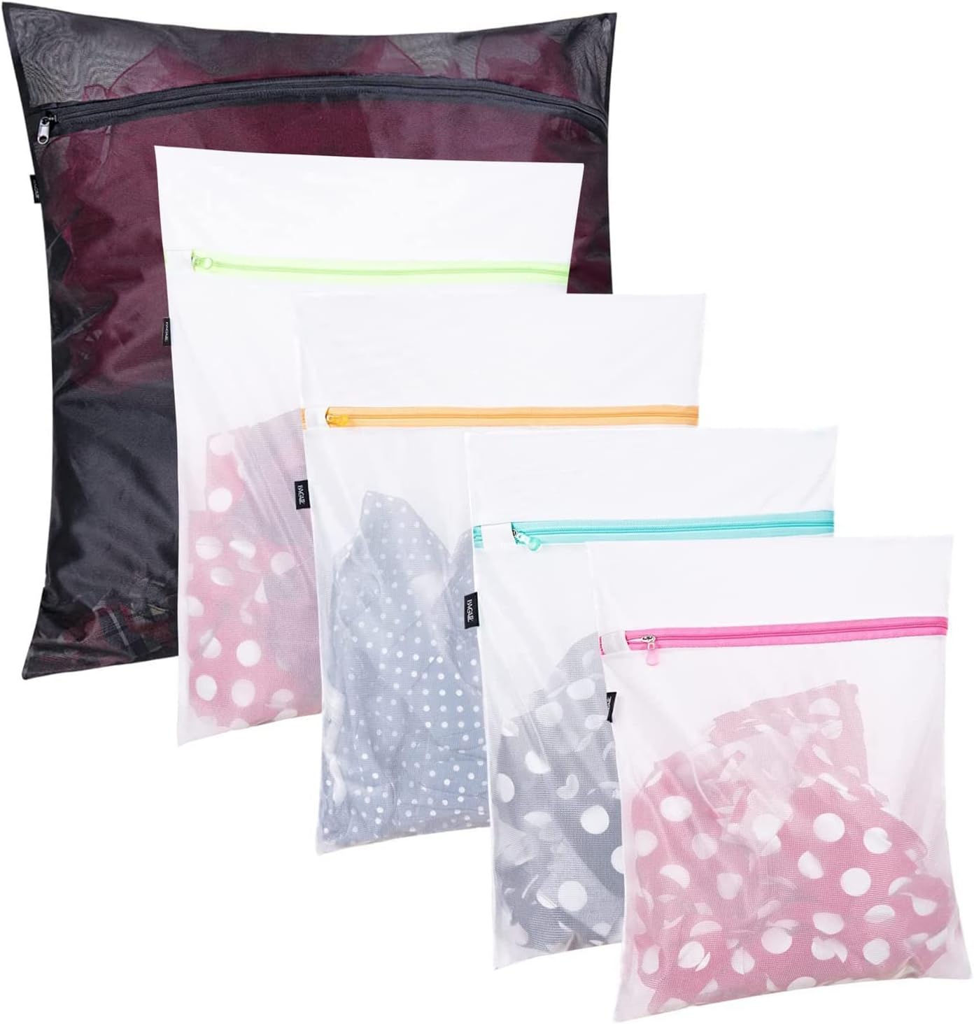 Detalle de BAGAIL bag01 Mesh Laundry Bags, 5-Piece Reusable Polyester Set