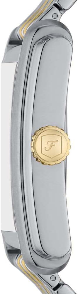 Detalle de Fossil Carraway Herrenuhr, Quarz Dreihand mit Leder- oder Edelstahlband, blaues Zifferblatt