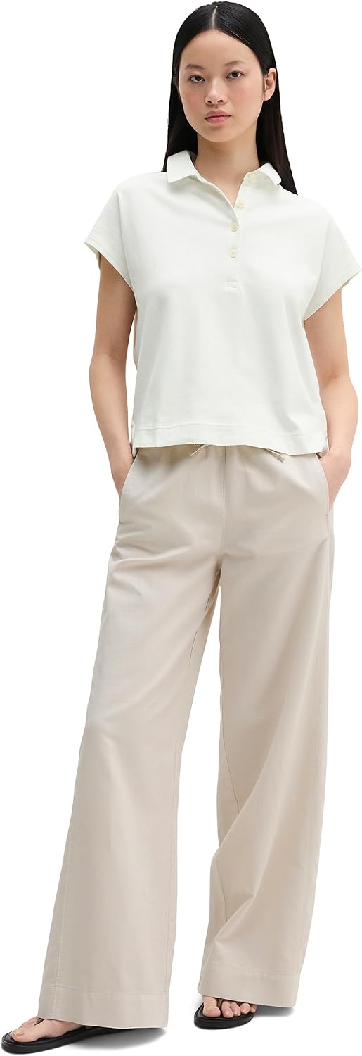 Detalle 2 de Marc O'Polo Ärmelloses Poloshirt Loose aus Reiner Bio-Baumwolle