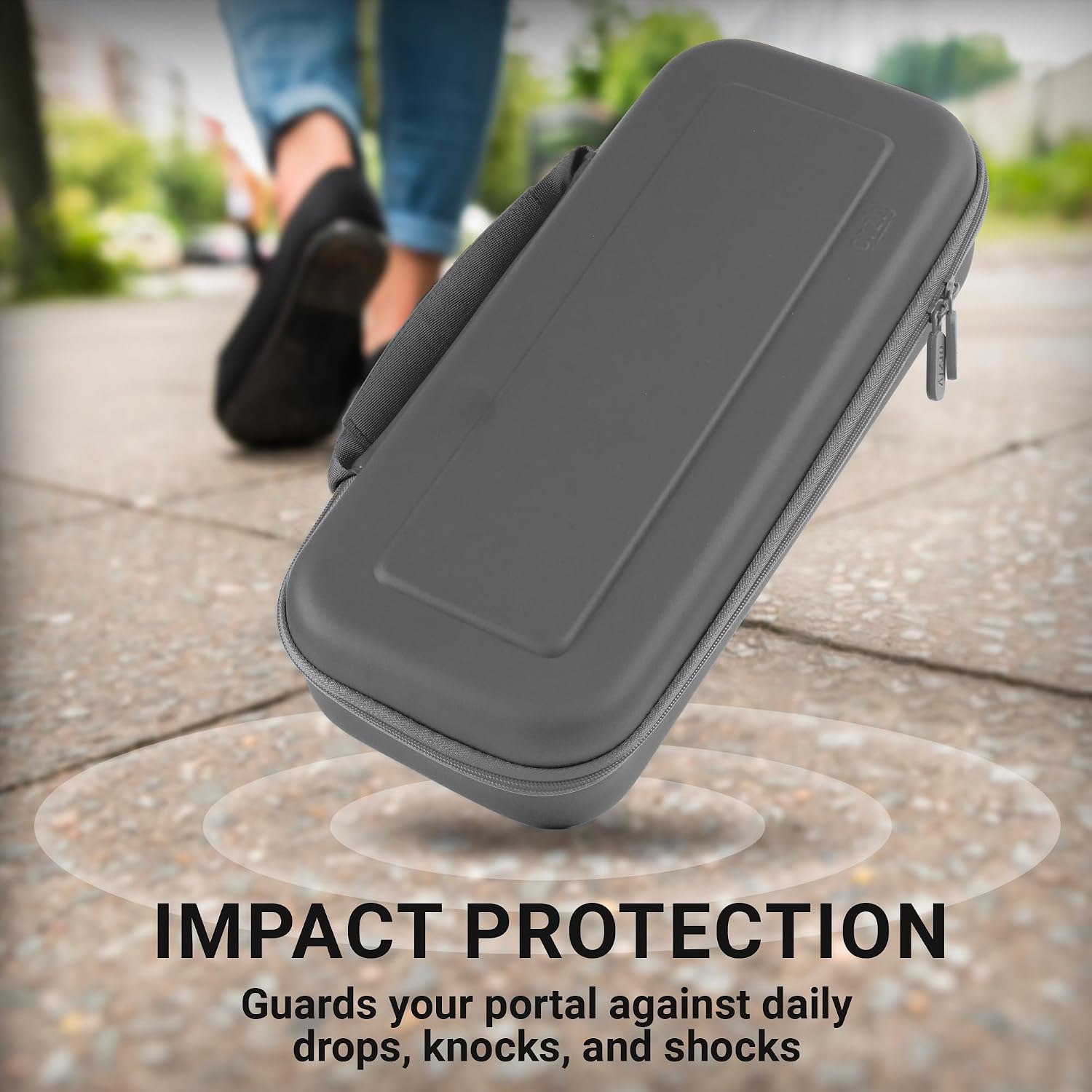Thumbnail 5 de Orzly Carry Case for PlayStation Portal Remote Player (Grey) – Gift Box Edition