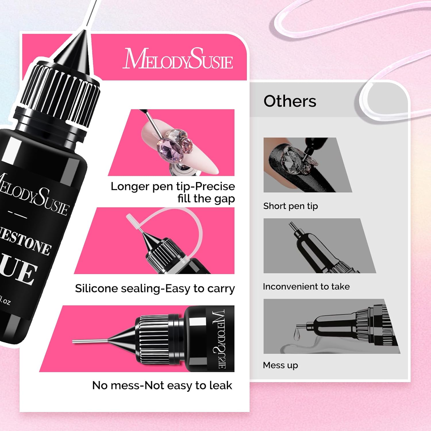 Thumbnail 3 de MelodySusie Nail Rhinestone Glue 24ml