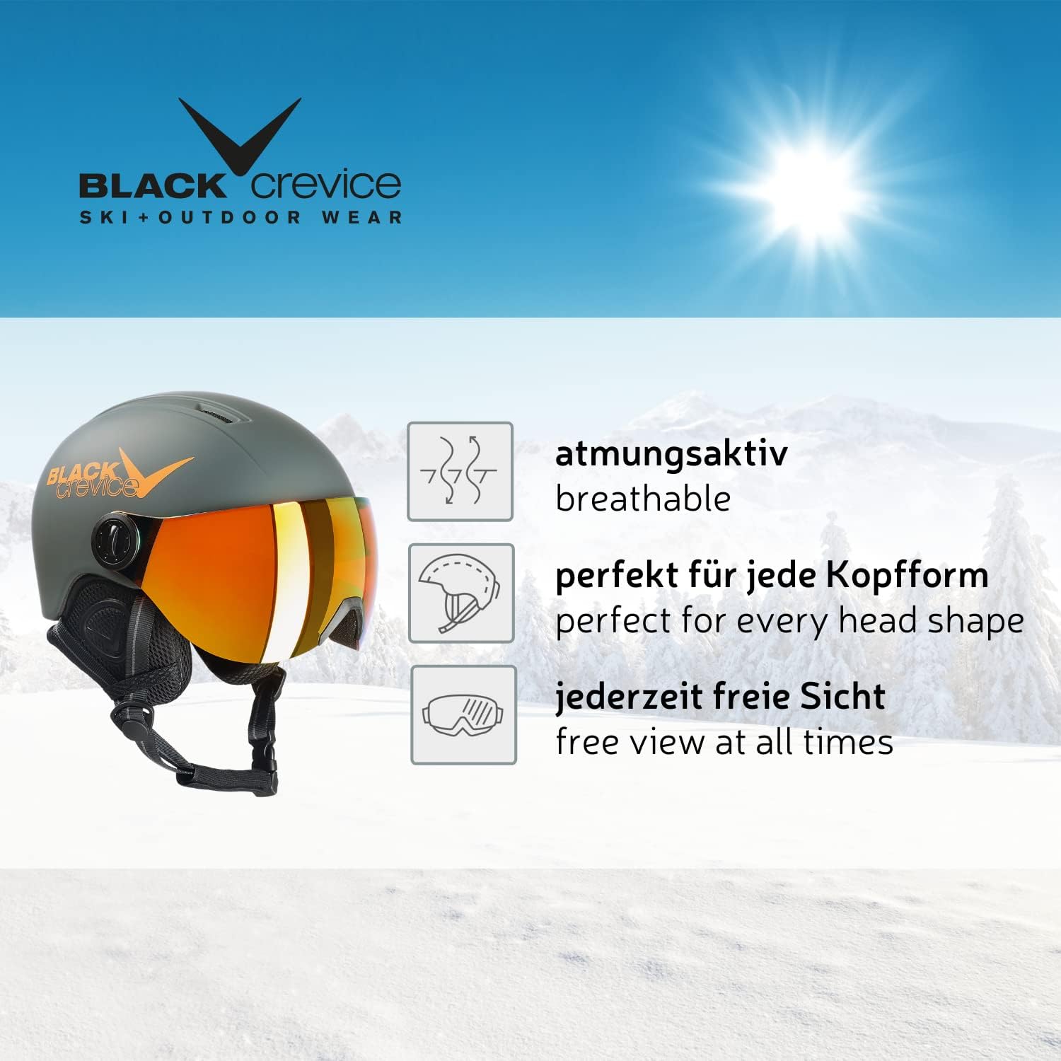 Thumbnail 1 de Black Crevice Casque de Ski Leogang pour Enfant - Unisexe