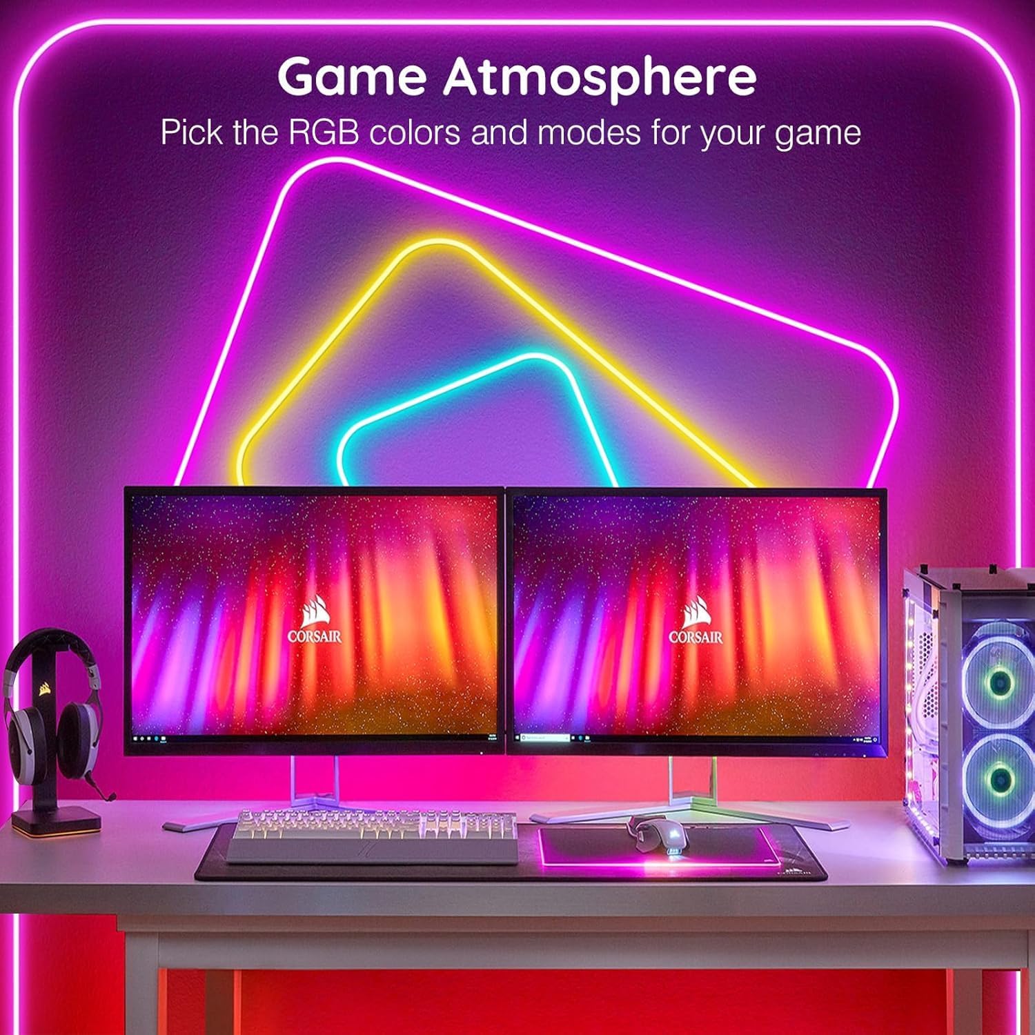 Thumbnail 2 de AILBTON 15m Led Neon Rope Lights: Flexible RGB Outdoor Neon with App & Remote