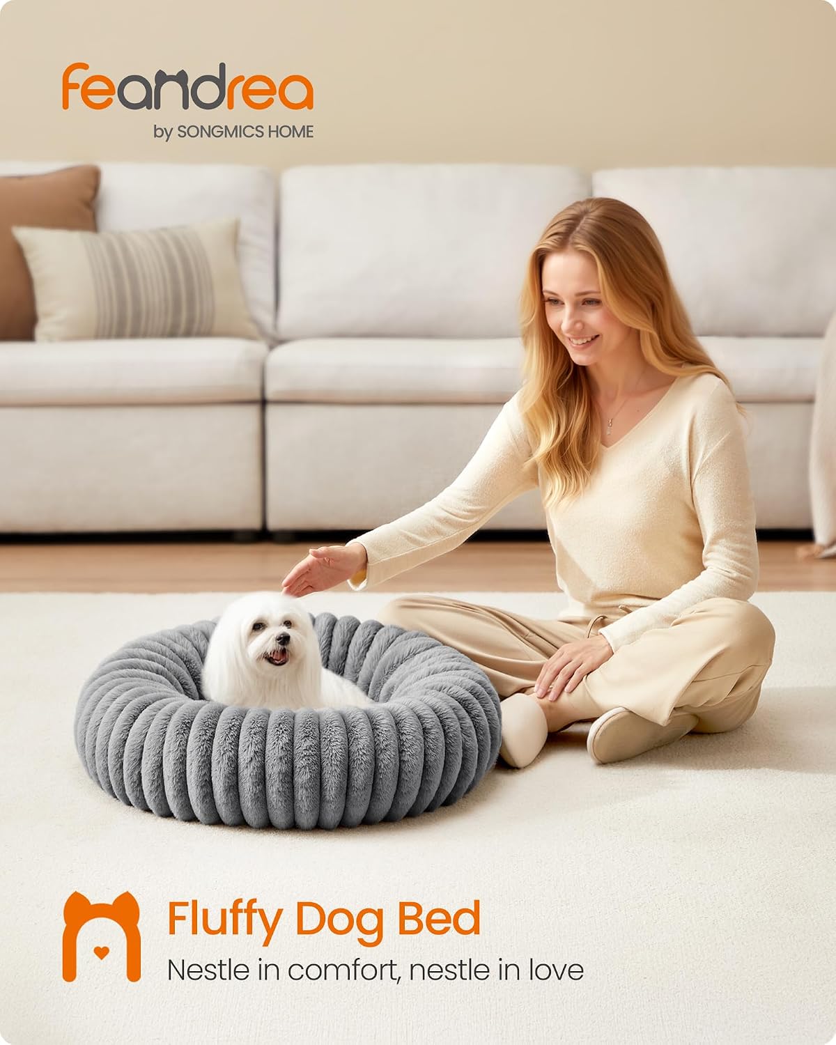 Detalle 2 de Feandrea PGW302GD01 60 cm medium pet bed