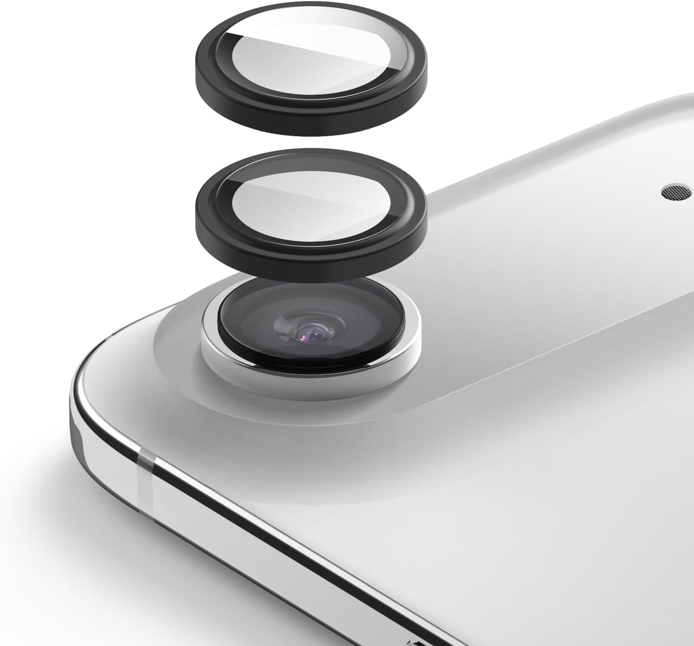 elago Pellicola Fotocamera in Vetro Temperato CAP per iPhone Air (2 pezzi) ad anello singolo, protezione antigraffio e anti-impronta