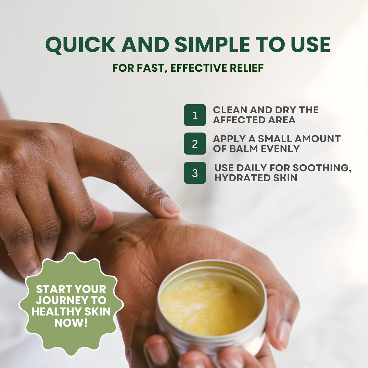 Detalle de KESMEDIK Tea Tree Oil Balm (2-Pack) for Itching, Rashes, Athlete’s Foot, Jock Itch & Dry Skin