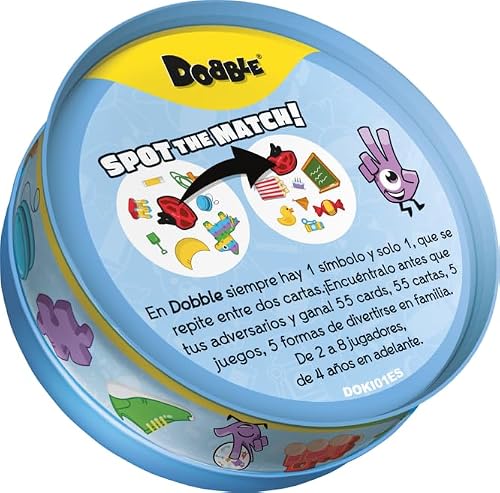 Detalle 2 de Asmodee Dobble Kids: juego de cartas infantil de acción y reflejos (a partir de 3 años)