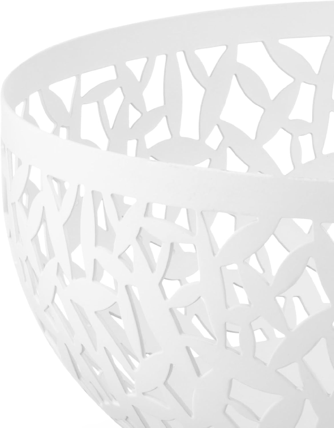 Detalle de Alessi Cactus MSA04/29 W centrotavola portafrutta traforato in acciaio con resina bianca
