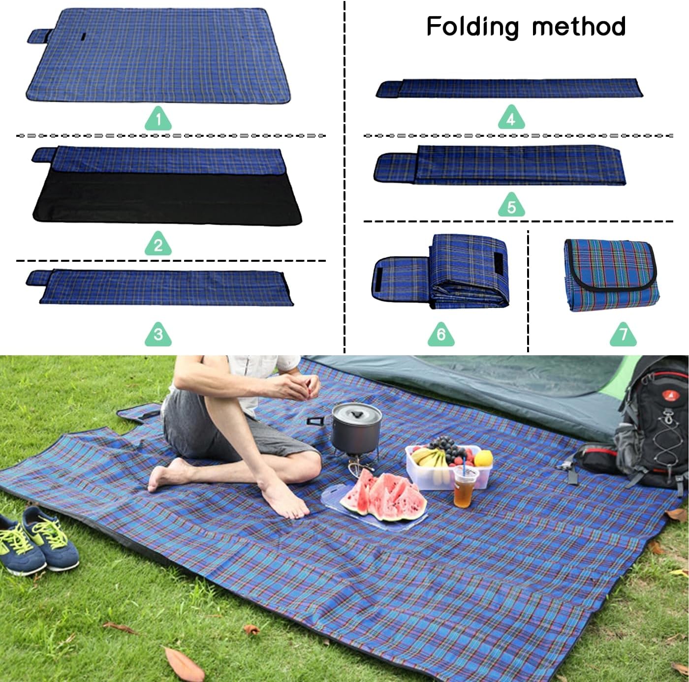Thumbnail 5 de SOMIYAMI picnic blanket 150 x 200 cm