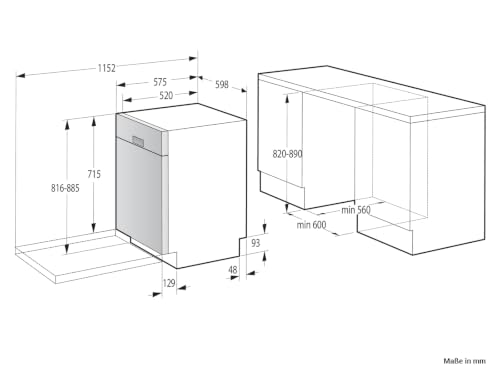 Thumbnail 10 de Gorenje GU642C90X Unterbau-Geschirrspüler 60 cm — 14 Maßgedecke, TotalDry, 6 Programme