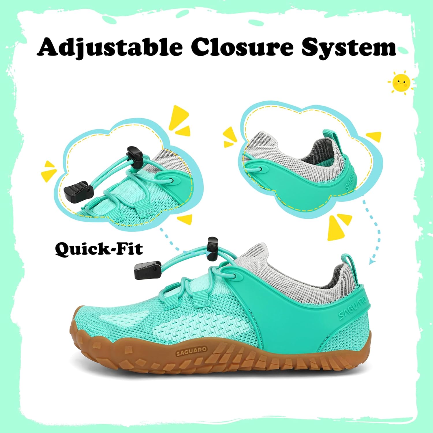 Thumbnail 5 de SAGUARO Barfußschuhe Kinder Outdoor – Barfußschuhe für Jungen und Mädchen, Gr. 24–36