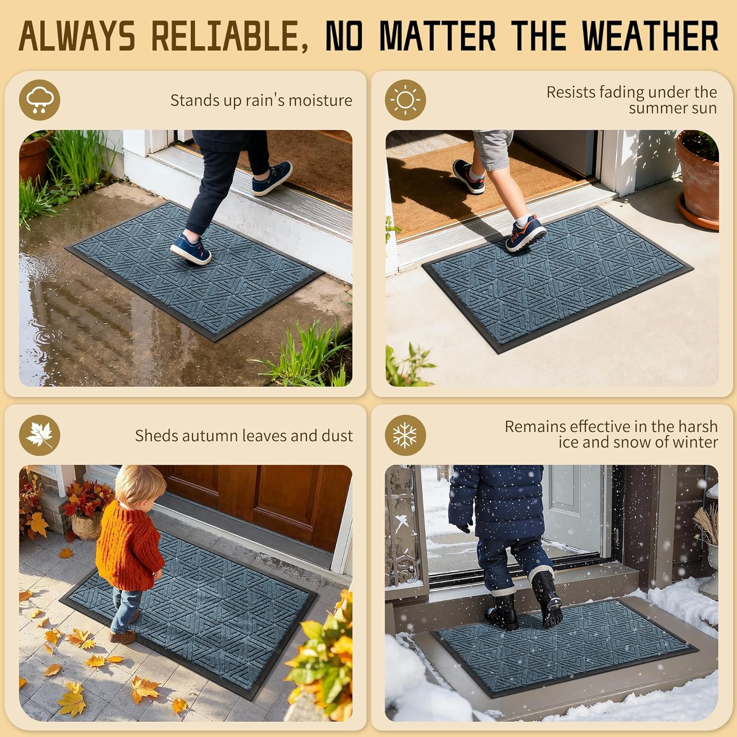 Thumbnail 4 de Yimobra Outdoor Mat 29.5x17 Waterproof Welcome Mat ๐